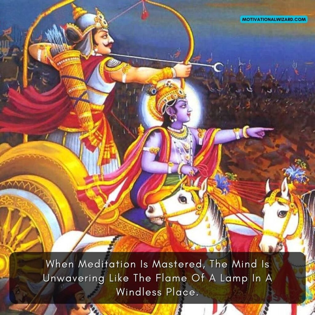Bhagavad Gita Quotes On Meditation And Mindfulness: Cultivating Inner ...