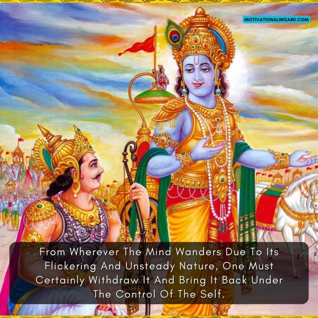 Bhagavad Gita Quotes On Meditation And Mindfulness: Cultivating Inner ...
