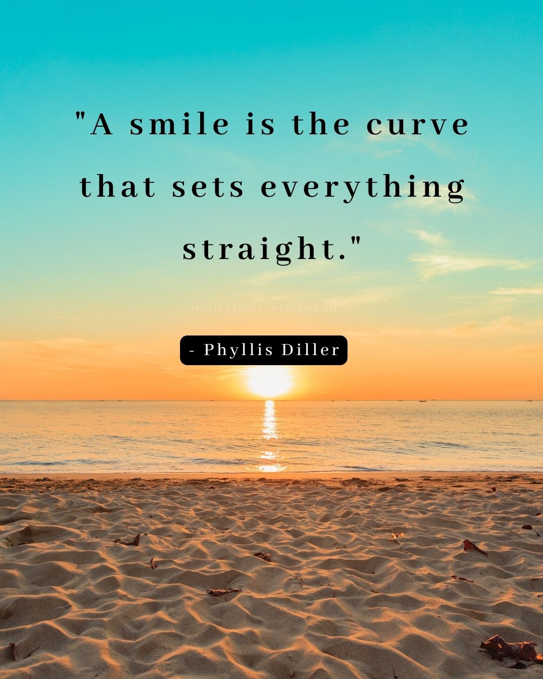 A smile is the curve that sets everything straight. - Phyllis Diller